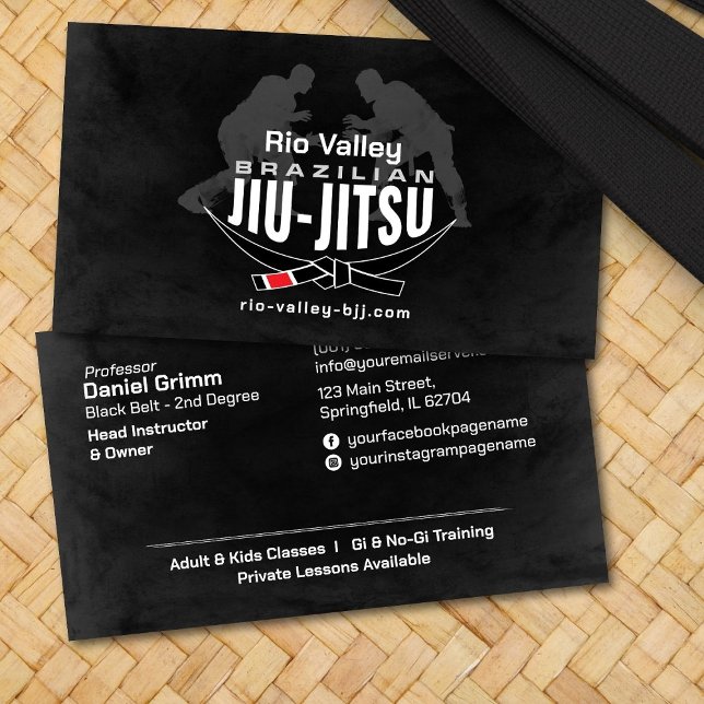 Cartão De Visita Instrutor Jiu-Jitsu (Criador carregado)