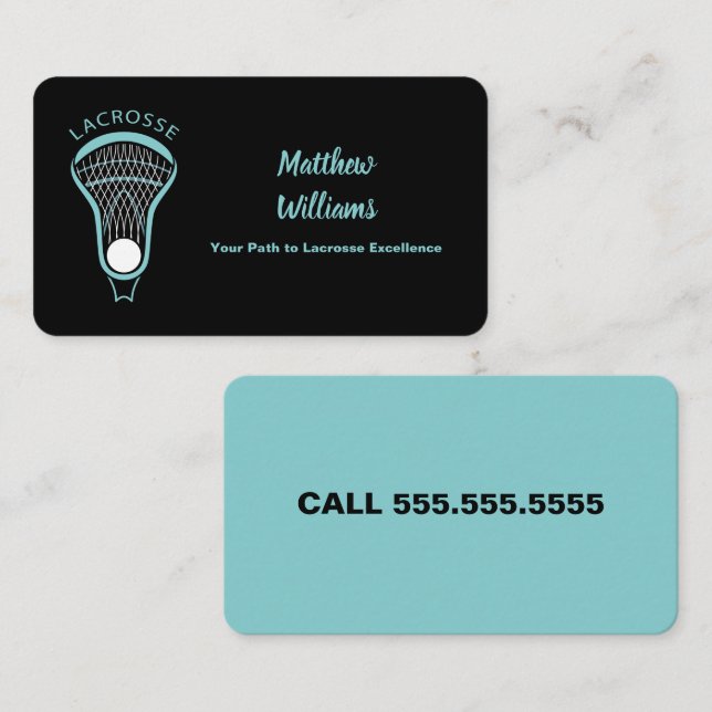 Cartão De Visita Instrutor Lacrosse (Frente/Verso)