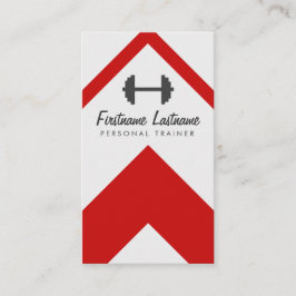 Cartão De Visita Instrutor pessoal de alto impacto & malhação