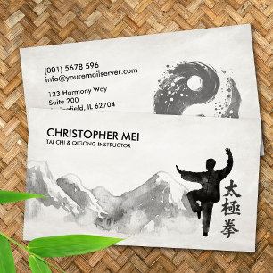 Cartão De Visita Instrutor Tai Chi & Qigong