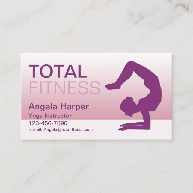 Cartão De Visita Instrutor Yoga (Frente)