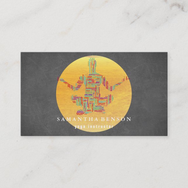 Cartão De Visita Instrutor Yoga (Frente)
