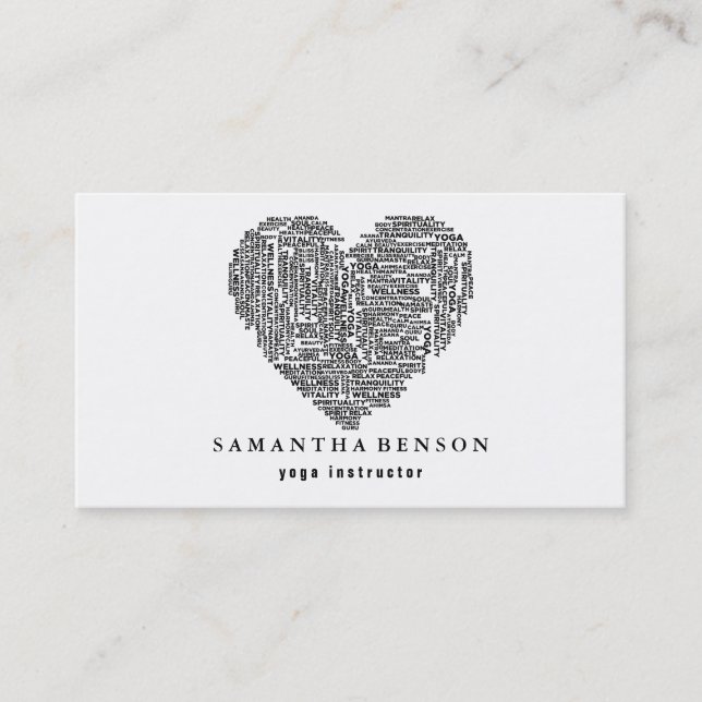 Cartão De Visita Instrutor Yoga (Frente)
