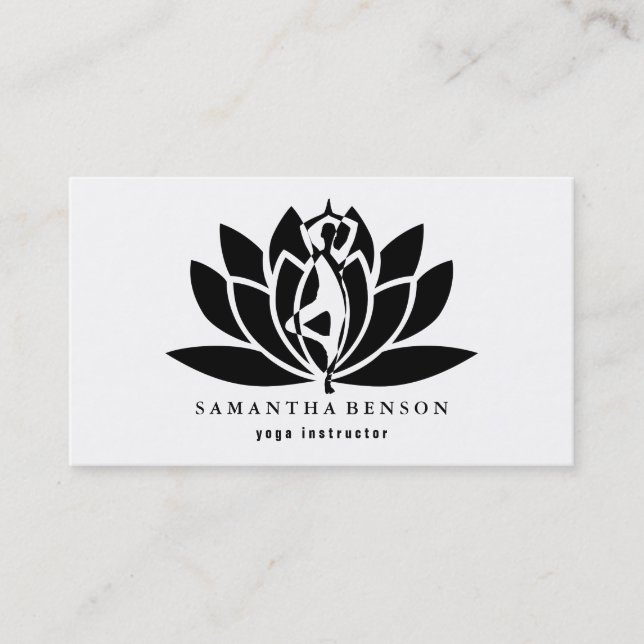 Cartão De Visita Instrutor Yoga (Frente)