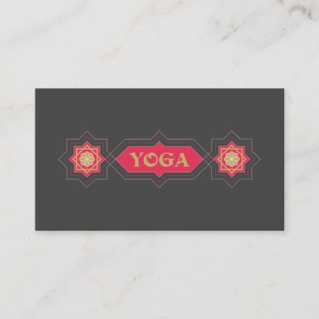 Cartão De Visita Instrutor Yoga, Classes (Frente)