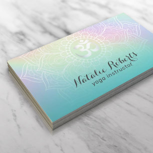 Cartão De Visita Instrutor Yoga Mandala