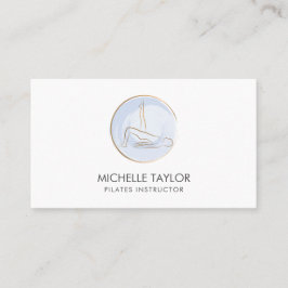 Cartão De Visita Instrutor Yoga Pilates Malhação barramento de Malh
