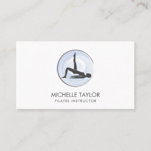 Cartão De Visita Instrutor Yoga Pilates Malhação moderna Namaste