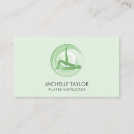 Cartão De Visita Instrutor Yoga pilates Malhação moderno Namaste Bu