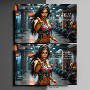 Cartão De Visita Instrutor Zumba / Treinador Pessoal