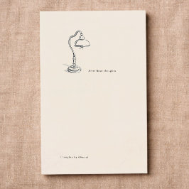 Cartão De Visita Introvert Gift Minimalist Line Art Journal Insert