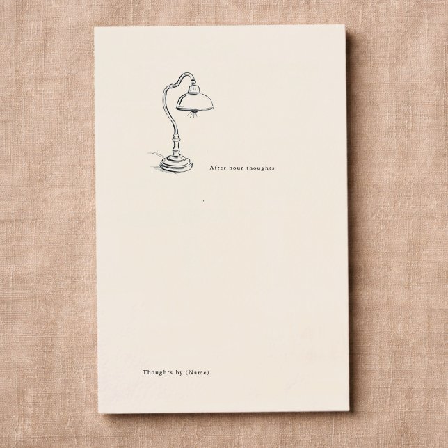 Cartão De Visita Introvert Gift Minimalist Line Art Journal Insert (Criador carregado)