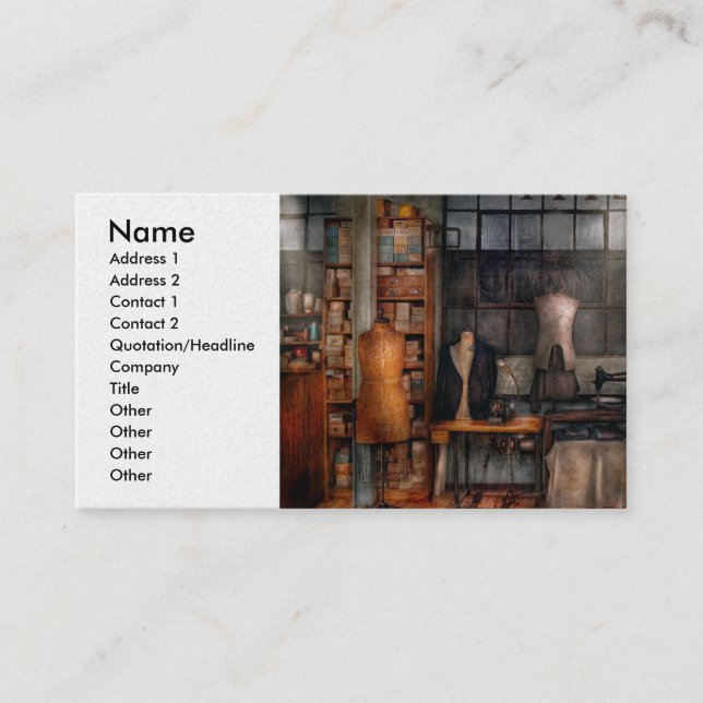 Cartão De Visita - Inudstrial - linhos Sewing da qualidade (Frente)