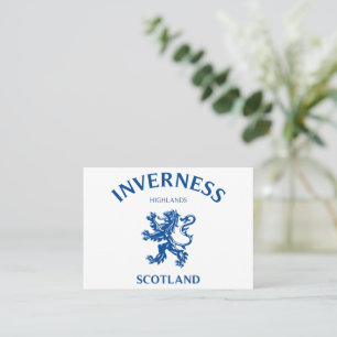Cartão De Visita INVERNESS Scotland