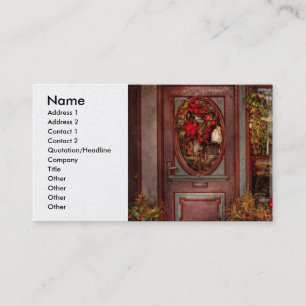 Cartão De Visita Inverno - loja - vestido para os feriados