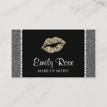 Invólucro Dourado e preto moderno do Lipstick