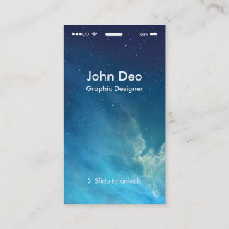 Cartão De Visita iOS inspirado