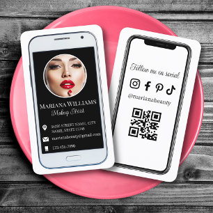 Cartão De Visita iphone smartphone mídia social foto código qr