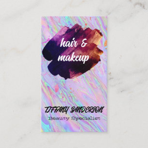 Cartão De Visita Iridescente   Brutos