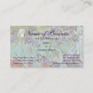 Cartão De Visita Írises de Vincent van Gogh