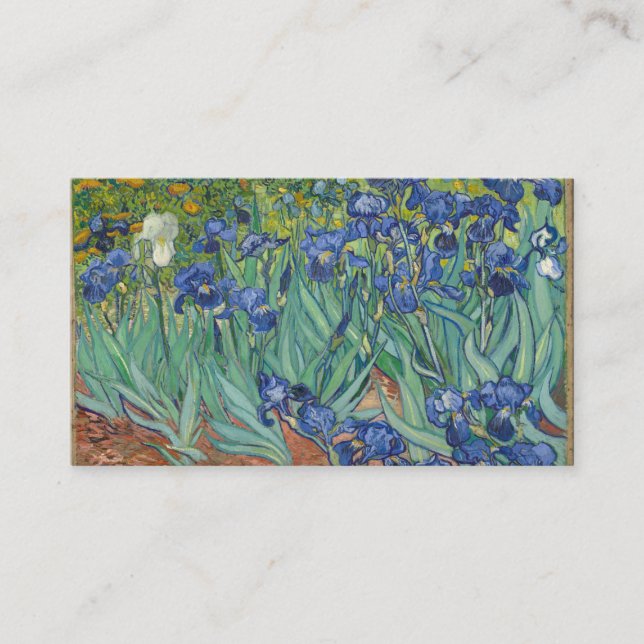 Cartão De Visita Irises Vincent Van Gogh (Frente)