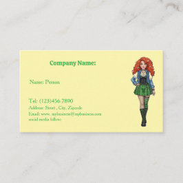 Cartão De Visita irish dall 