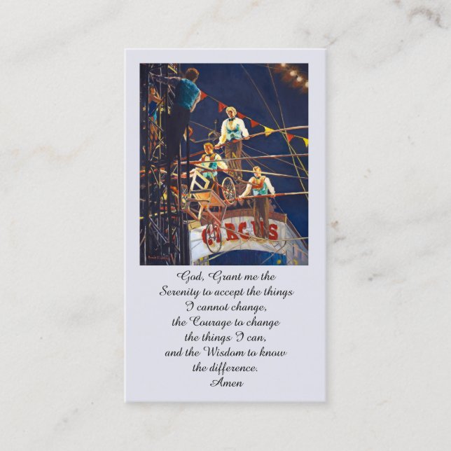 Cartão De Visita Irlandês Benção Azul Vermelho Verde Amarelo (Frente)