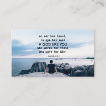 Isaiah 64:4, "nenhum ouvido ouviu, Bíblia Verse