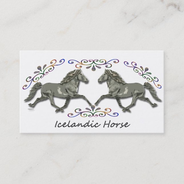 Cartão De Visita Islandês do vintage (Frente)