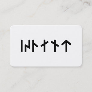 Cartão De Visita Islândia ᛁᛋᛚᛅᚾᛏ ~ Runas Futhark Mais Novos