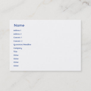 Cartão De Visita Israel - Chubby