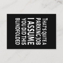 Isso é um trabalho de estacionamento - mau estacio