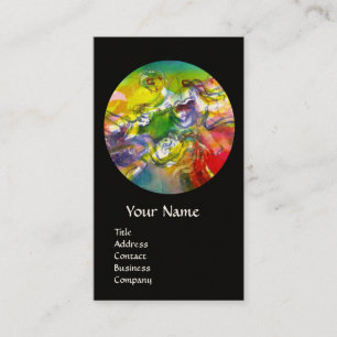 Cartão De Visita ITALIANO CARNIVAL /Dança, Música, Artista de Tea