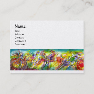 Cartão De Visita ITALIANO CARNIVAL, Dança Música, Teatro White Pear