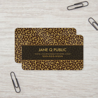 Cartão De Visita Jaguar Impressão Pattern