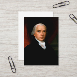 Cartão De Visita James Madison 4º Presidente dos Estados Unidos