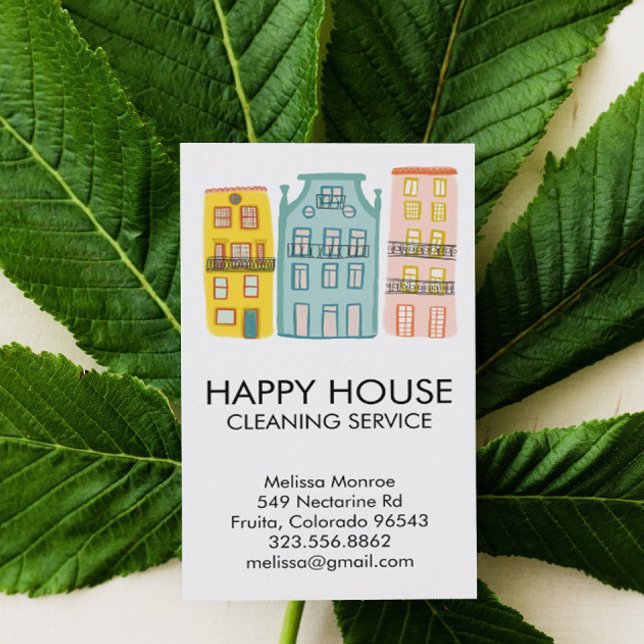 Cartão De Visita Janitorial Maid (Criador carregado)