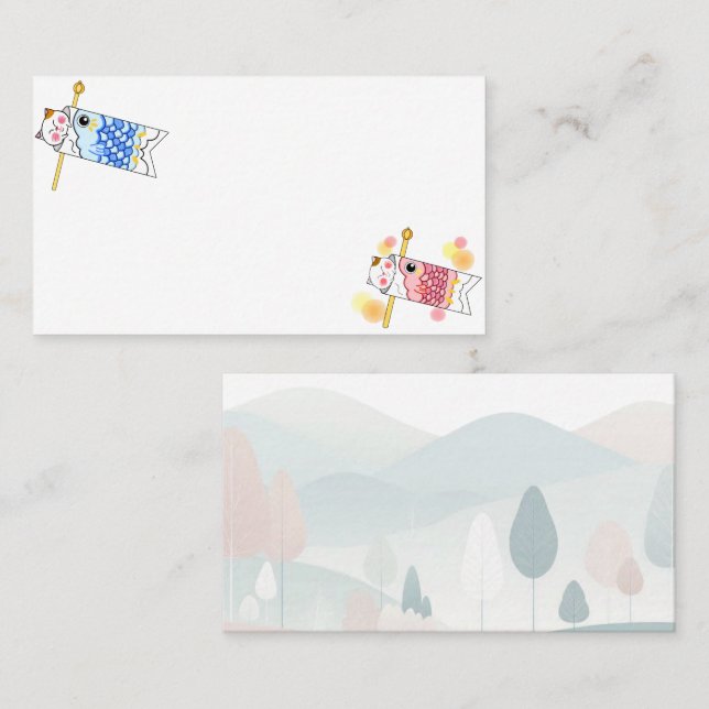 Cartão De Visita Japanese　Traditional　Vintage (Frente/Verso)