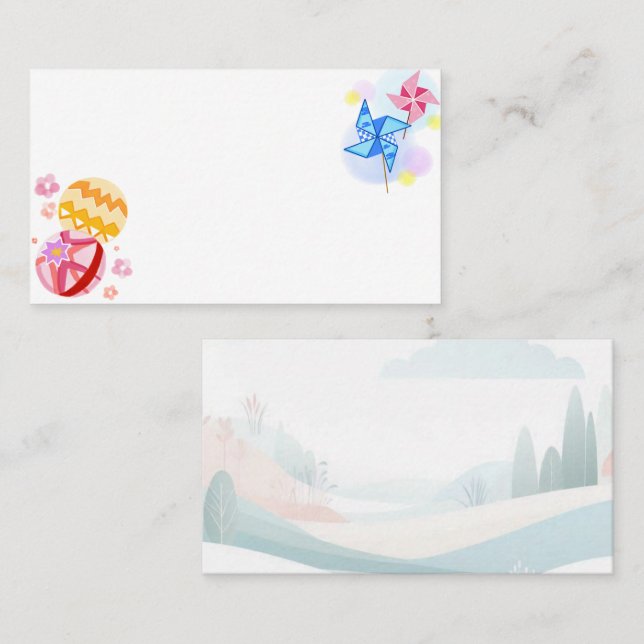 Cartão De Visita Japanese　Traditional　Vintage　 (Frente/Verso)