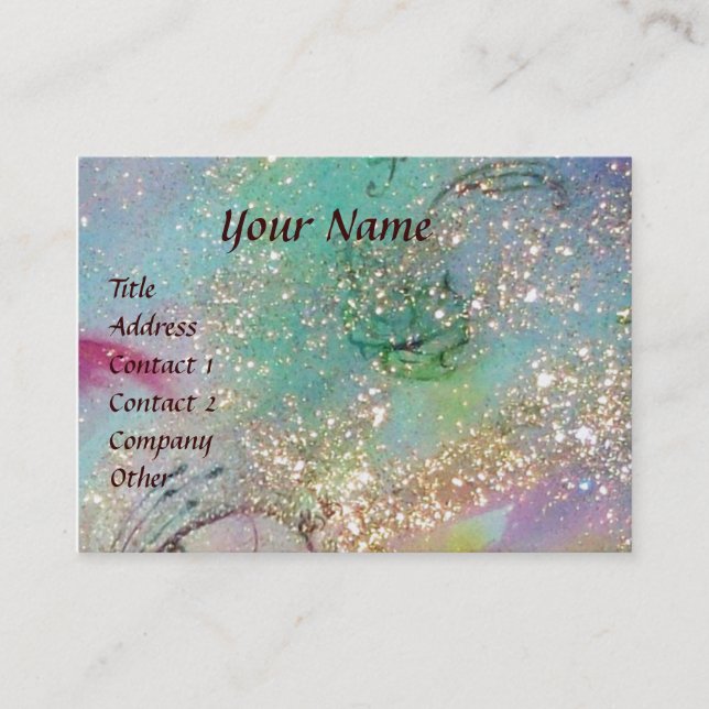 CARTÃO DE VISITA JARDIM DA PLANTA DE MANTEIGA MÁGICA DE SOMBRA PERD (Frente)