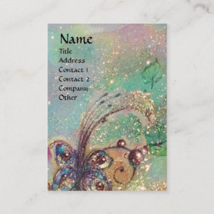 CARTÃO DE VISITA JARDIM DA PLANTA MÁGICA DE MANTEIGA DE SOMBRA PERD