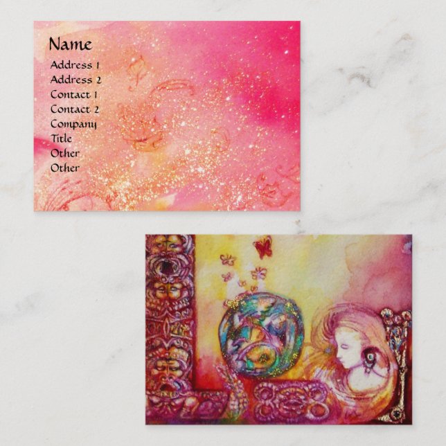 CARTÃO DE VISITA JARDIM DAS SOMBRAS PERDIDAS - FEIRAS E BORRACHAS (Frente/Verso)