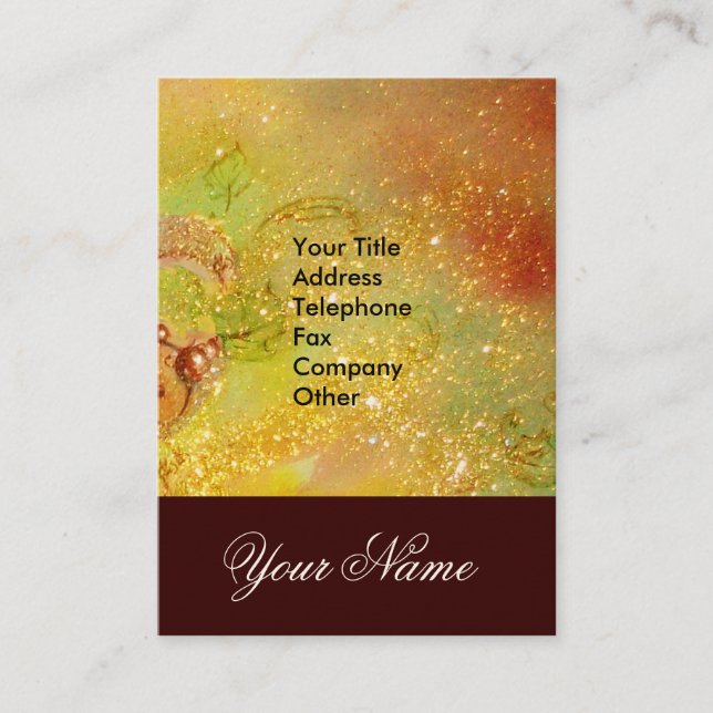 CARTÃO DE VISITA JARDIM DAS SOMBRAS PERDIDAS - MONOGRAMA DE PÓ ESTR (Frente)