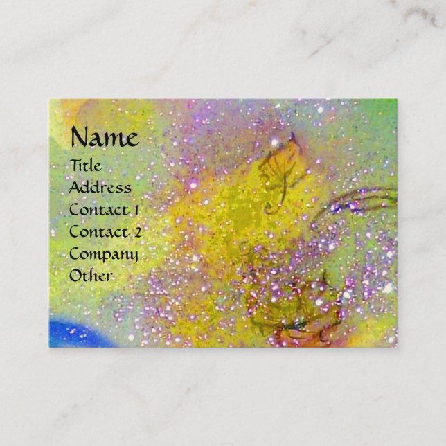 CARTÃO DE VISITA JARDIM DAS SOMBRAS PERDIDAS - PLANTA DE BORBOLA (Frente)