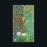 Cartão De Visita Jardim de Fazenda Gustav Klimt com pintura de gira<br><div class="desc">Jardim de Fazenda Gustav Klimt com Sunflower Vintage Floral Art Nouveau</div>
