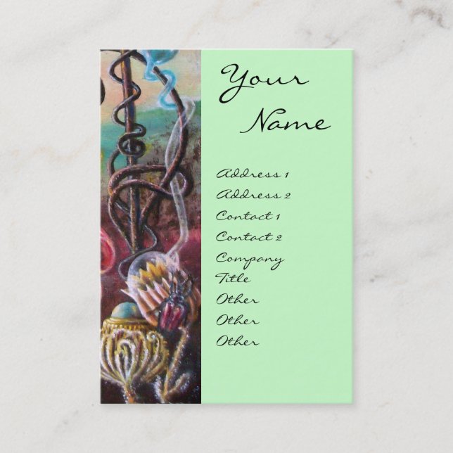 CARTÃO DE VISITA JARDIM DE MELISSA. (Frente)