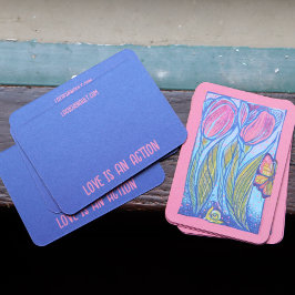 Cartão De Visita Jardim de Primavera