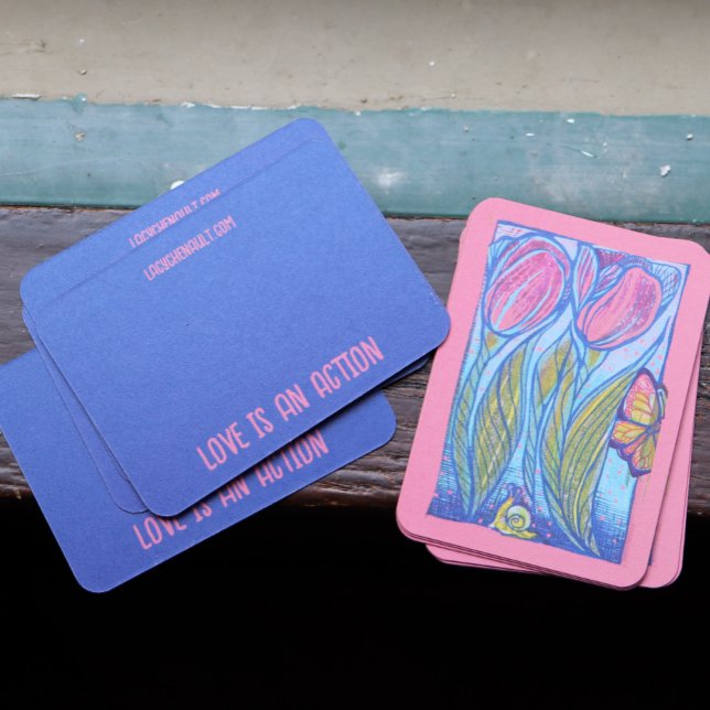 Cartão De Visita Jardim de Primavera (Criador carregado)