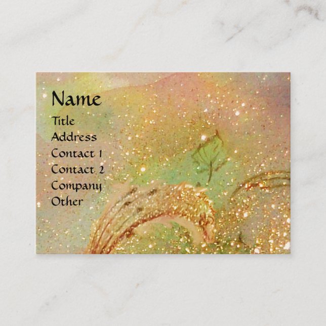 CARTÃO DE VISITA JARDIM DE SOMBRAS PERDIDAS MONOGRAMA DE BORDO (Frente)