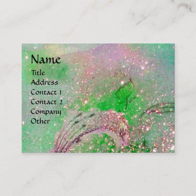 CARTÃO DE VISITA JARDIM DE SOMBRAS PERDIDAS MONOGRAMA DE BORDO (Frente)